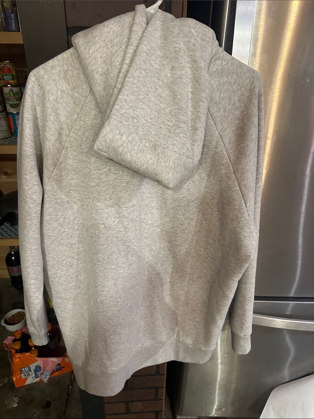 Vuori Restore Hoodie :Pale Grey Heather - Picture 4 of 4